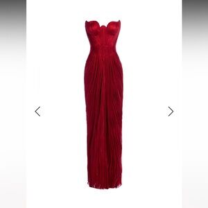 Strapless Scarlet Gown